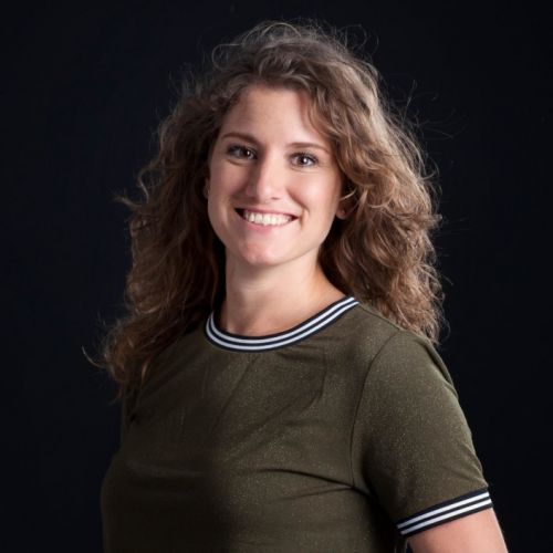 Portret van Natascha Sleeking-de Rooij, ambassadeur van de Facilicom Foundation.