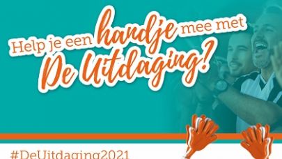 Juichende mensen, help je een handje mee met De Uitdaging en #DeUitdaging2021