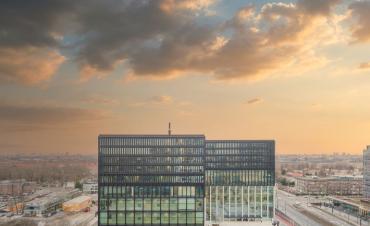 Afbeelding van het nieuwe gebouw van de rechtbank Amsterdam